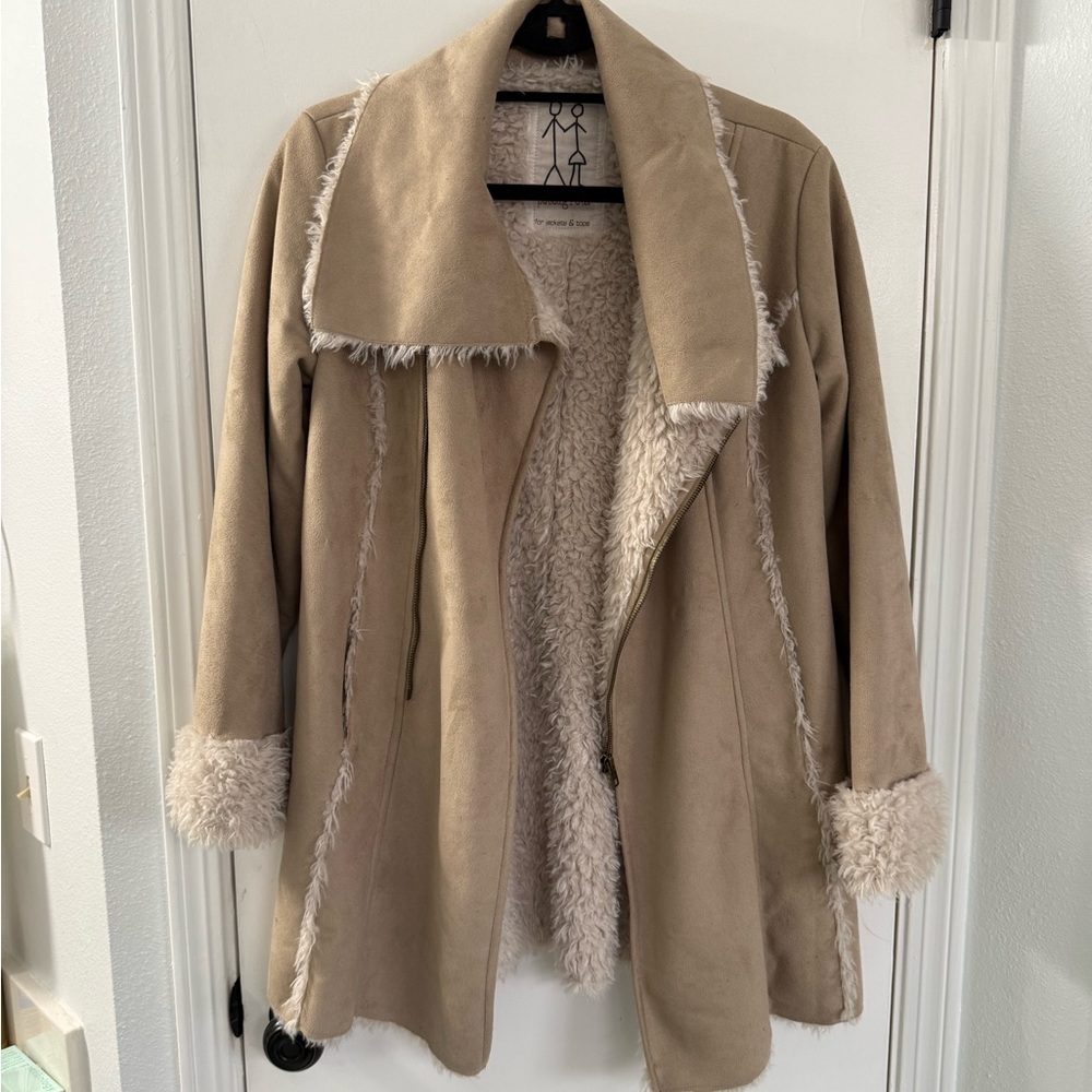 Pete and Greta Shearling coat